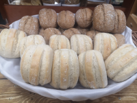 Panecillos individuales de harina de trigo 