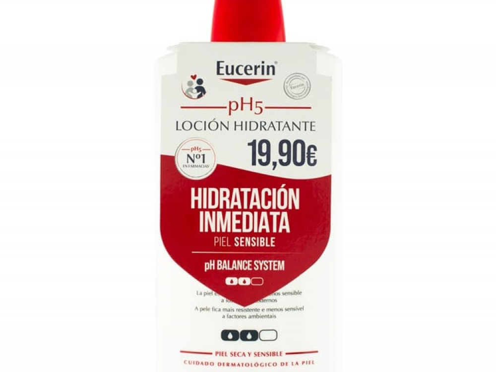 Locion hidratante Eucerin 1000ml.